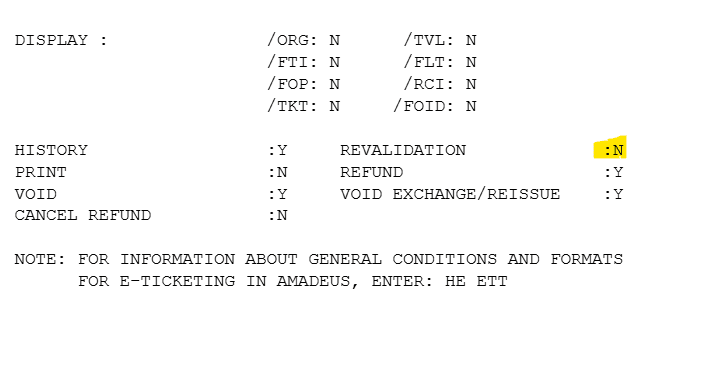 How to check if airline accept revalidation