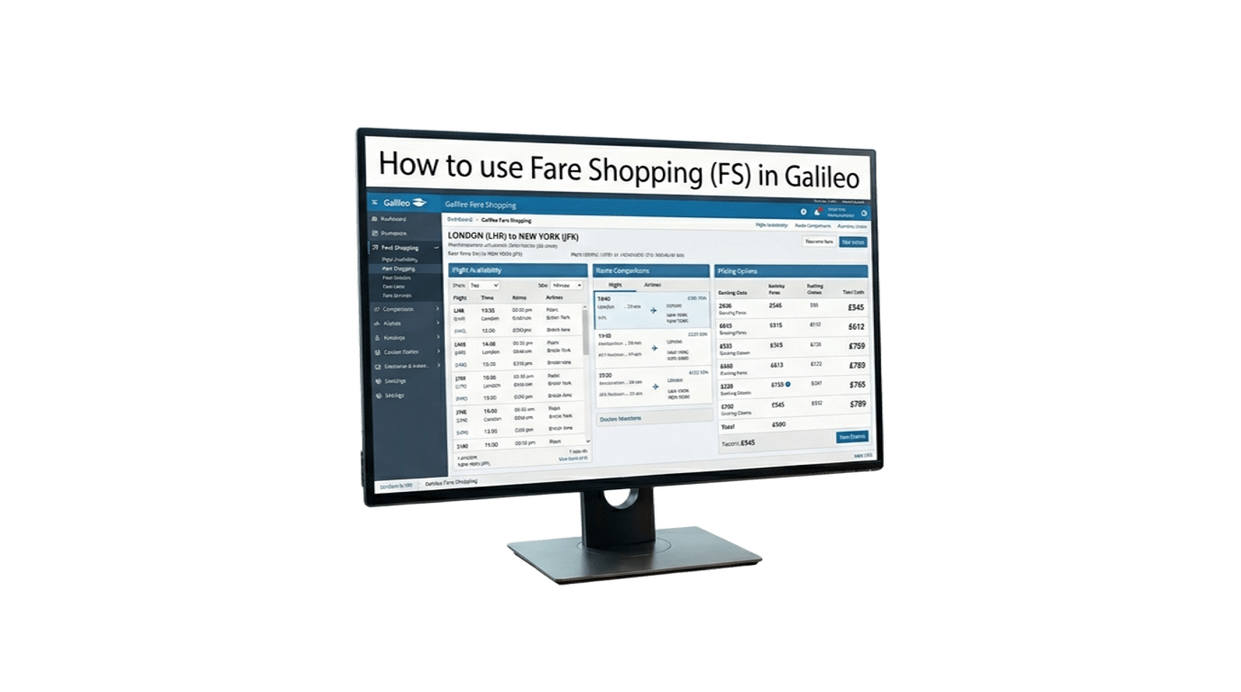 Galileo FS : Essential Commands for Finding the Best Airfare