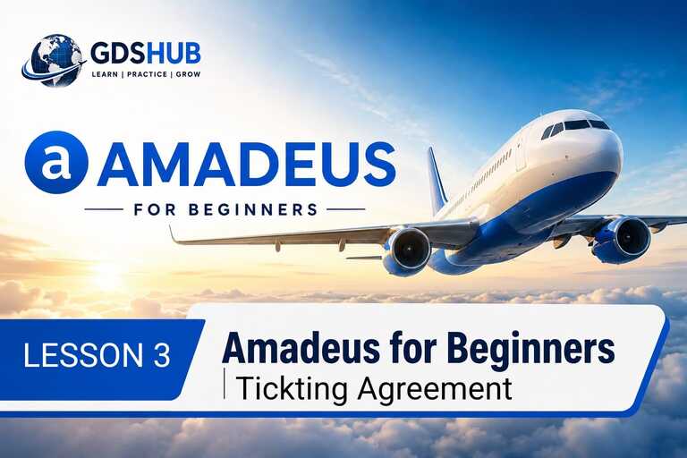 Amadeus lesson 3: Ticketing Arrangement & Save PNR