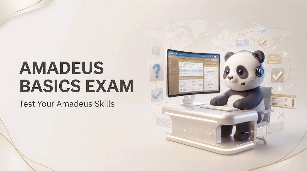 Amadeus Basics Exam certificate issued by the GDS Training Simulator for beginner-level travel agents